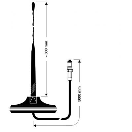 Vaizdas Hirschmann, MCA 18 91 OG automobilinės antena                                                                                                         