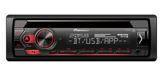 Vaizdas Pioneer, DEH-S320BT CD RDS magnetola su USB, Aux įėjimu, FLAC                                                                                         