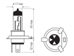 Vaizdas Bosma lempučių komplektas H4, P43t, 60/55W, optiplus +50%                                                                                             