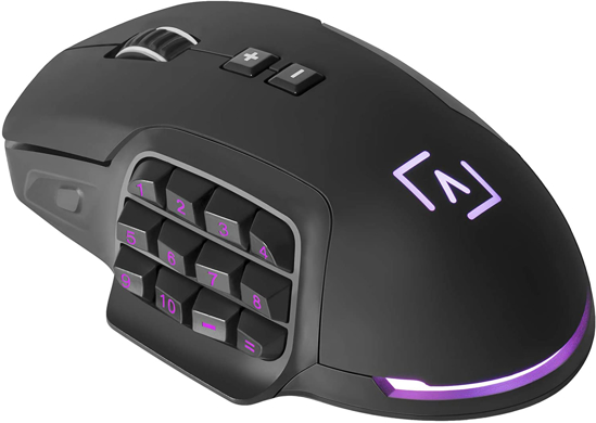 Vaizdas Žaidybinė pėlė AIM Souris filaire Gamer AIM RGB (Noir), juoda, AIM                                                                                    