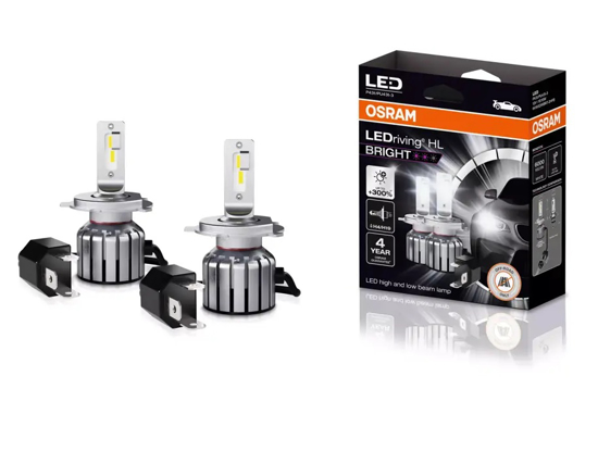 Osram LED  sviesos H4/H19, 6000K, LEDriving HL, 2vn, 64193DWBRT-2H         